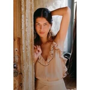 Zara Ruffle Blouse - Medium